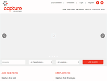 Tablet Screenshot of capturerecruitment.com.au